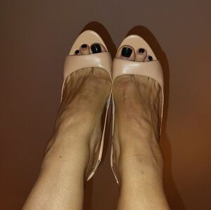 Reiss Neutral sling Backs Sz 40 EUC